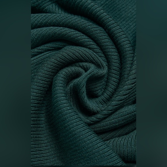 NWT Alo Yoga Knit High Waist Salana Wide Leg Pant Midnight Green Size S - Picture 8 of 16